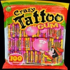 Жевательная резинка Crazy Tattoo