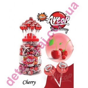 Льодяник на палочці "AYTOP CHARRY" вишня 12р*6бл*150шт