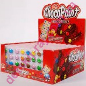 Шоколадне драже "ChocoPoint Чоко" 18гр*12бл*24шт