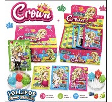 Льодяник "Корона" + кисла пудра 15гр*20бл*30шт