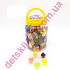 Желе фруктовое "Jelly CUP" в банке с фруктами  15гр*100шт.