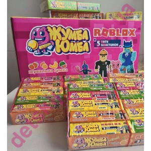Жувальна гумка "ЖУМБА ЮМБА" Roblox 5 пластинок  10гр*30бл*20шт