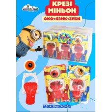 Мармелад "Крейзі Міньон" око+язик+зуби 7,5гр*24бл*30шт