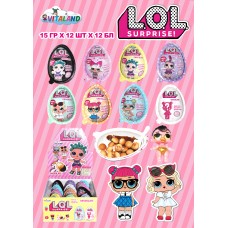 Пластикове яйце cюрприз L.Q.L. GIRL Оригінал Мікс 15гр*12бл*12шт
