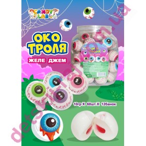  Желе мармелад "ОКО Троля"  в банке 10гр*60шт