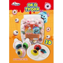 Желе  "ОКО Тролля 3D " с джемом  10гр*12бл*60шт