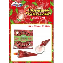 Желе "Скажена полуниця" 50гр*12бл*30шт