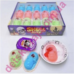 Желе пудинг "Skull Jelly" Череп 36гр*12бл*30шт